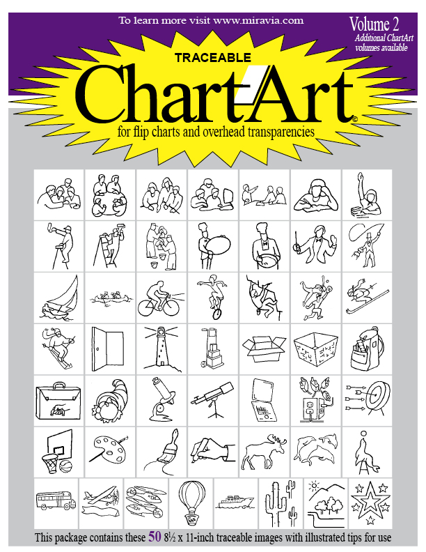 ChartArt Volume 2: 50 Traceable images for flip charts – MiraVia